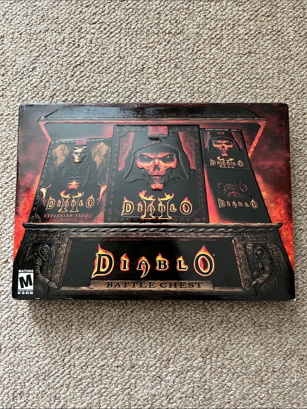 Blizzard Diablo Battle Chest PC Game Box - Black & Red